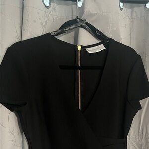 Bisou Bisou Black V-Neck Dress